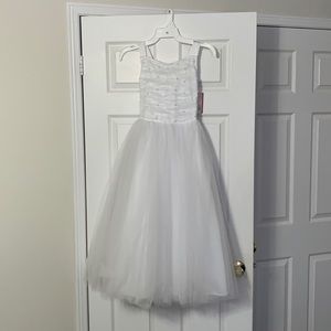 Brand new white flower girl / communion dress.